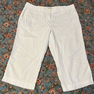 L.L. Bean Women's white capris
